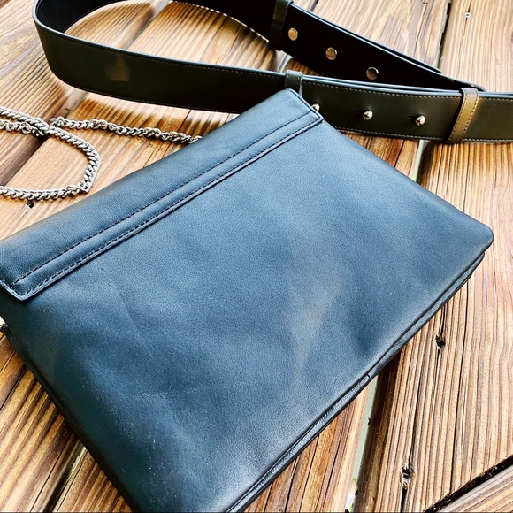 AllSaints Black Zep Box Bag NWOT - Picture 9 of 16